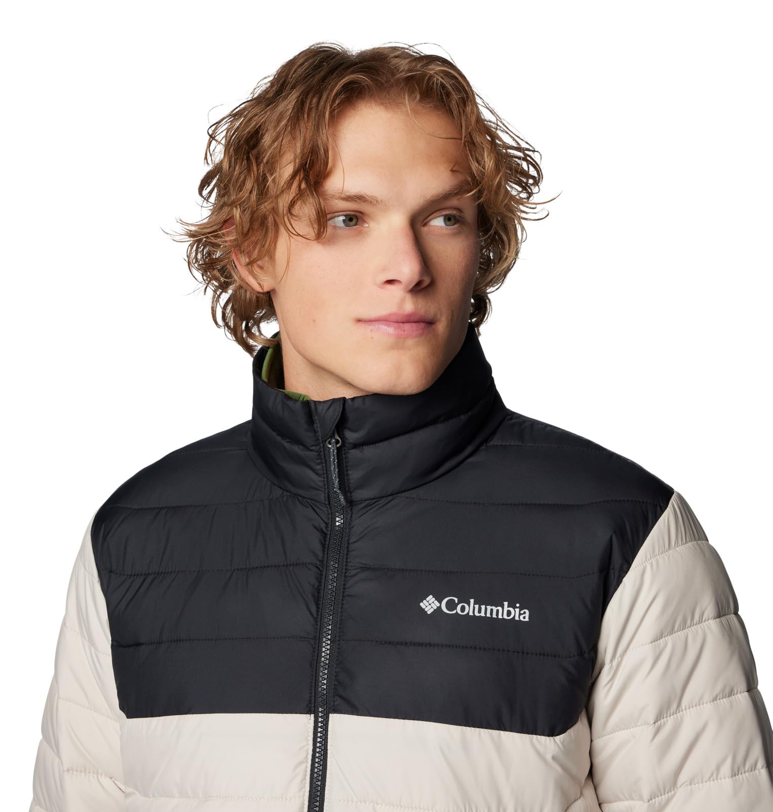 Columbia Men's Powder Lite II Jacket, Dark Stone/Black, Small view 5