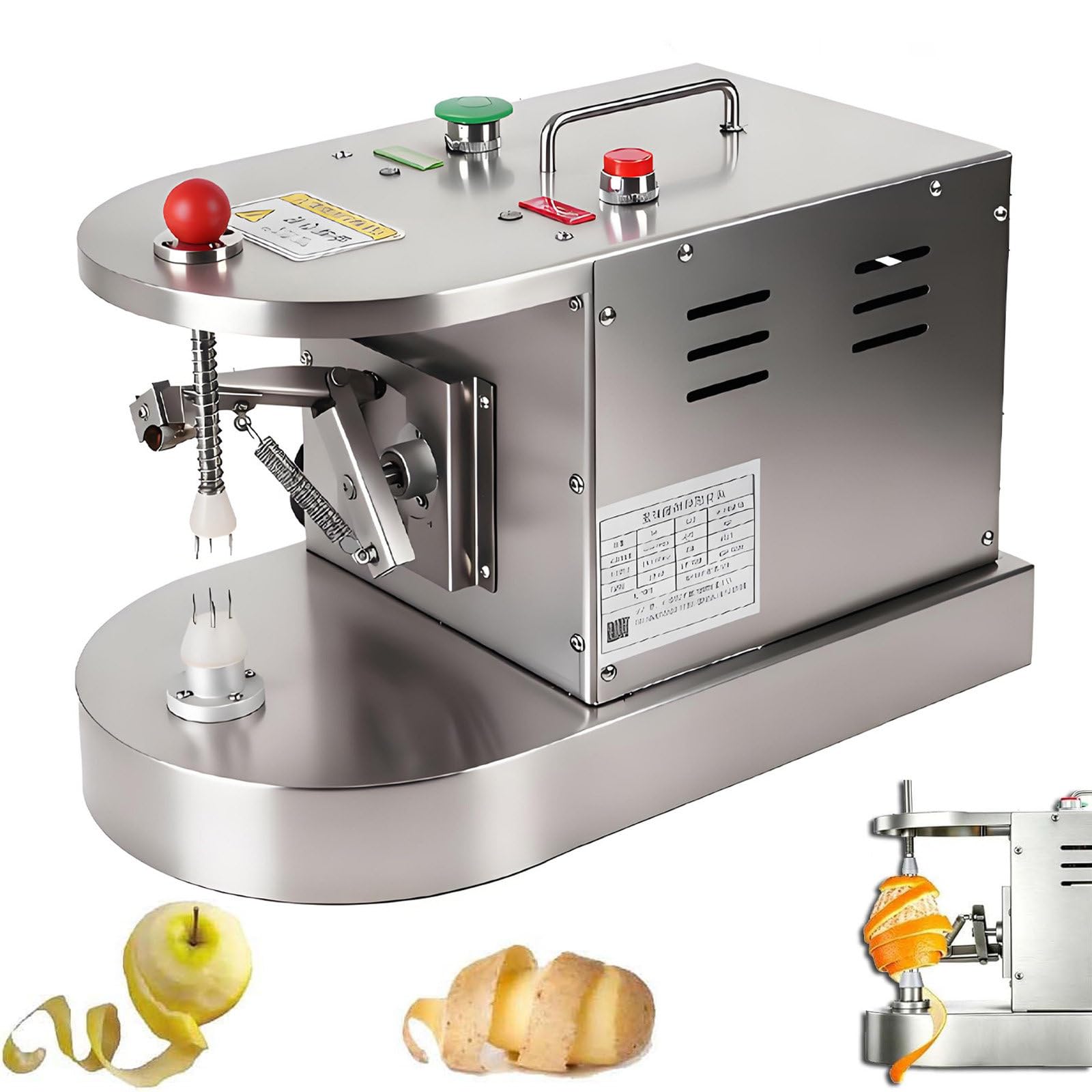 Nyans Multicolor Tabletop Fruit Peeler, 500Pcs/H, For Peeling Lemons, Oranges, Peaches, Kiwis, And Mangoes In Commercial Kitchen Use, For Milk Tea Shop, Juice Processing Plant