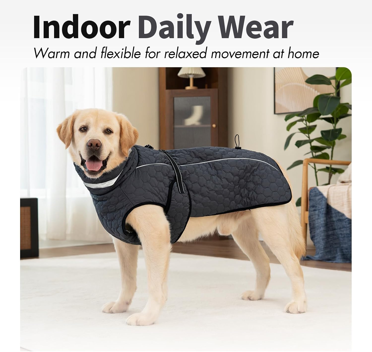 Dog Winter Coat for Small Medium Dogs, Reflective Dog Winter Jacket, Thick Fleece Snowsuit & Christmas Vest, Warm Water-Resistant Puppy Coat, Small Doggie Jackets for Cold Weather