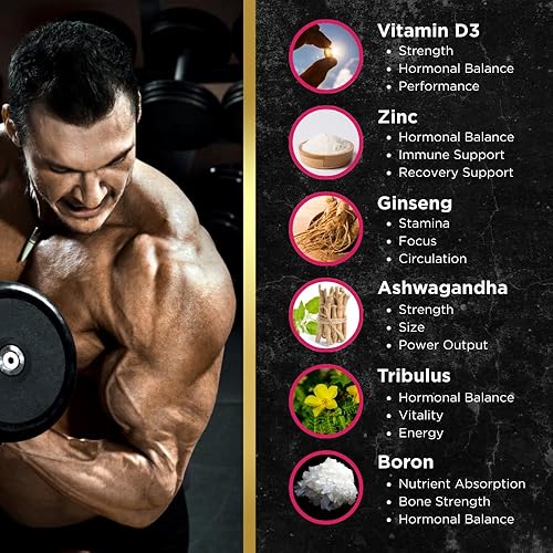 Miniatura 4 de UNALTERED Crecimiento muscular anabólico para hombres – crecimiento, tamaño, fuerza – suplemento natural de construcción muscular y refuerzo de