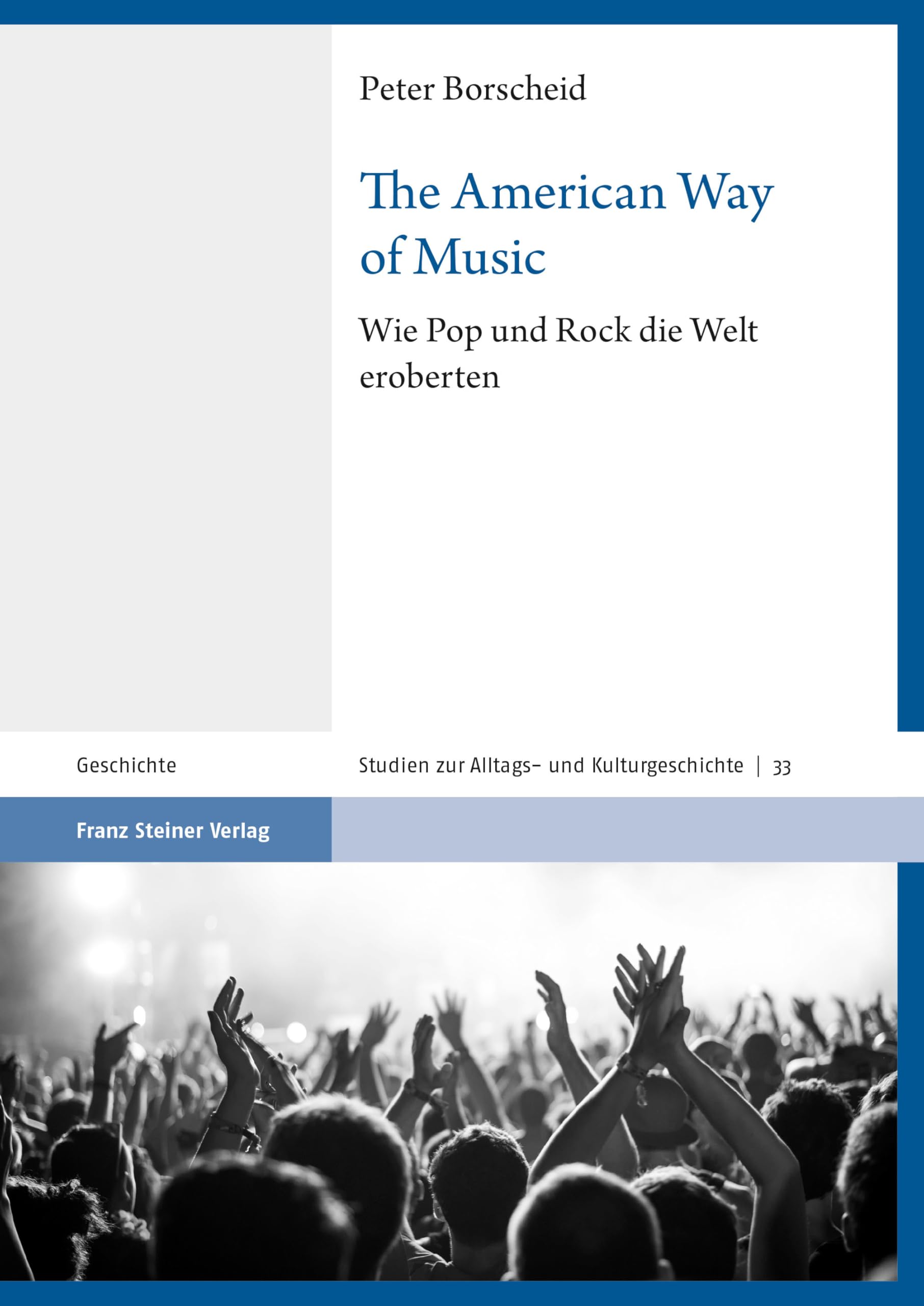 Livre de musique pop rock américaine de la collection Studien zur Alltags