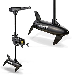 Newport Vessels NV-Series 62lb Thrust Saltwater Transom Mounted Trolling Electric Trolling Motor w/ LED Battery Indicator & 36" Shaft