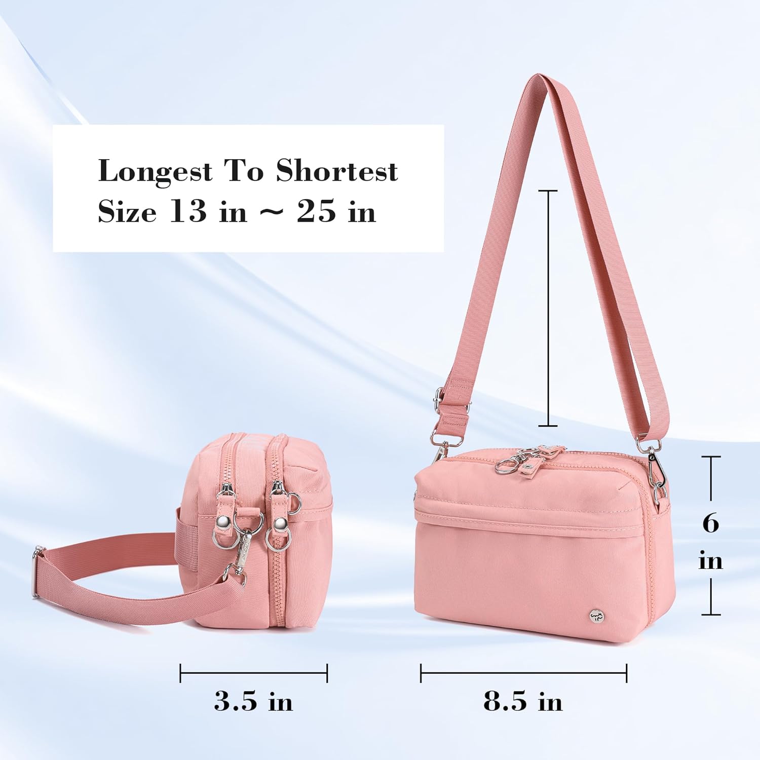 NEICOA Anti Theft Crossbody Bags for Women Nylon Small Travel Purse RFID Sling Shoulder Bag for Vacation Essentials - Image 3