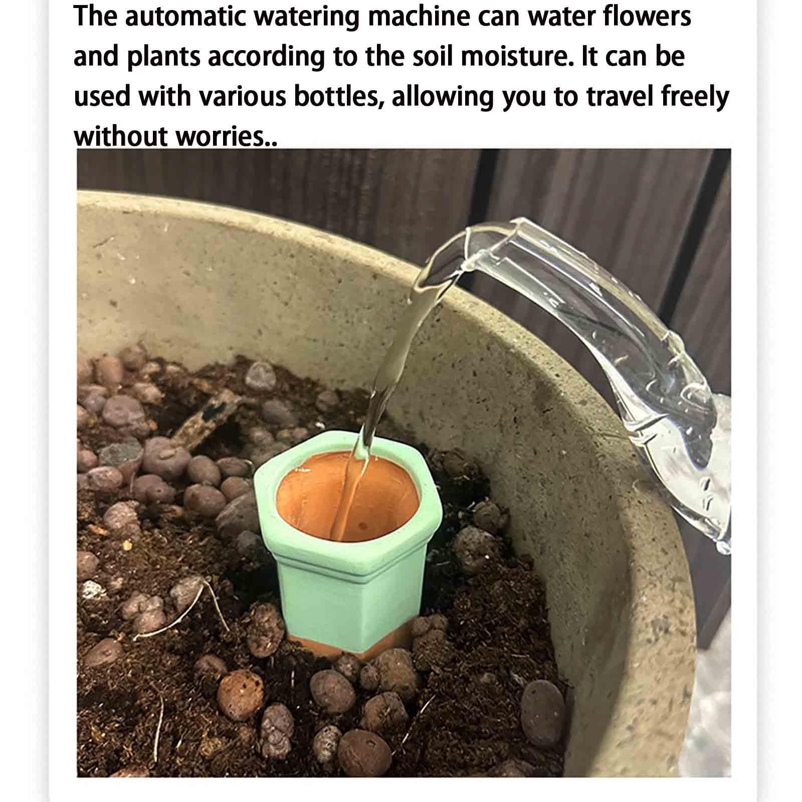 Tonkegel Bewässerung Passend Für Weinflaschen Bewässerungskugeln Gemüse Gartenarbeit Langsame Freisetzung Wasserspender Pflanzen Automatisch Pflege(10pcs,Gelb)