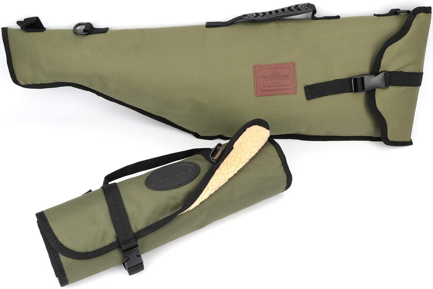 TOURBON 28-inch Pistol Carrying bag and Roll-up Gun Cleaning Mat