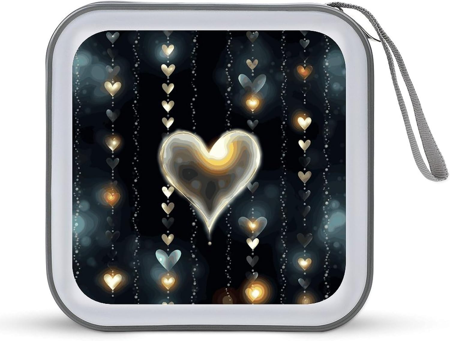Glowing Love CD Case CD Storage Box DVD Sleeves