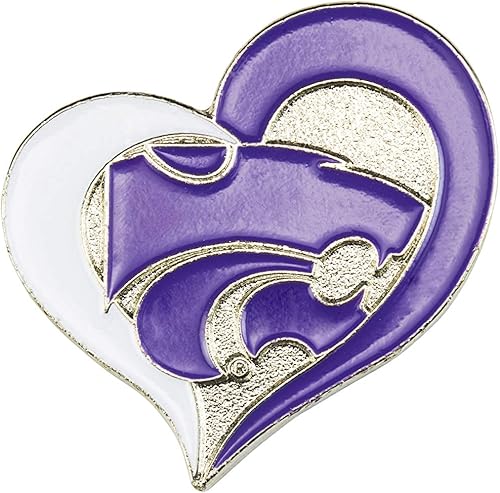 Vista 28 de aminco NCAA - Pin de corazón de remolino unisex