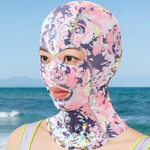 Miniatura 3 de Facekini - Máscara Facekini, gorro de natación Facekini, máscara de protección UV Facekini, máscara de protección contra rayos UV UPF 50+