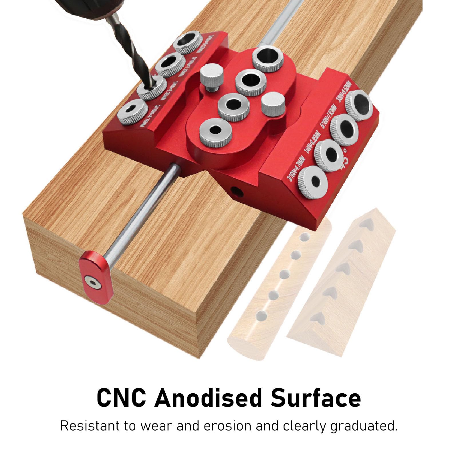 Winkel Bohrschablone 30°/45°/90° - Profi Bohrführung Für Holzarbeiten & DIY