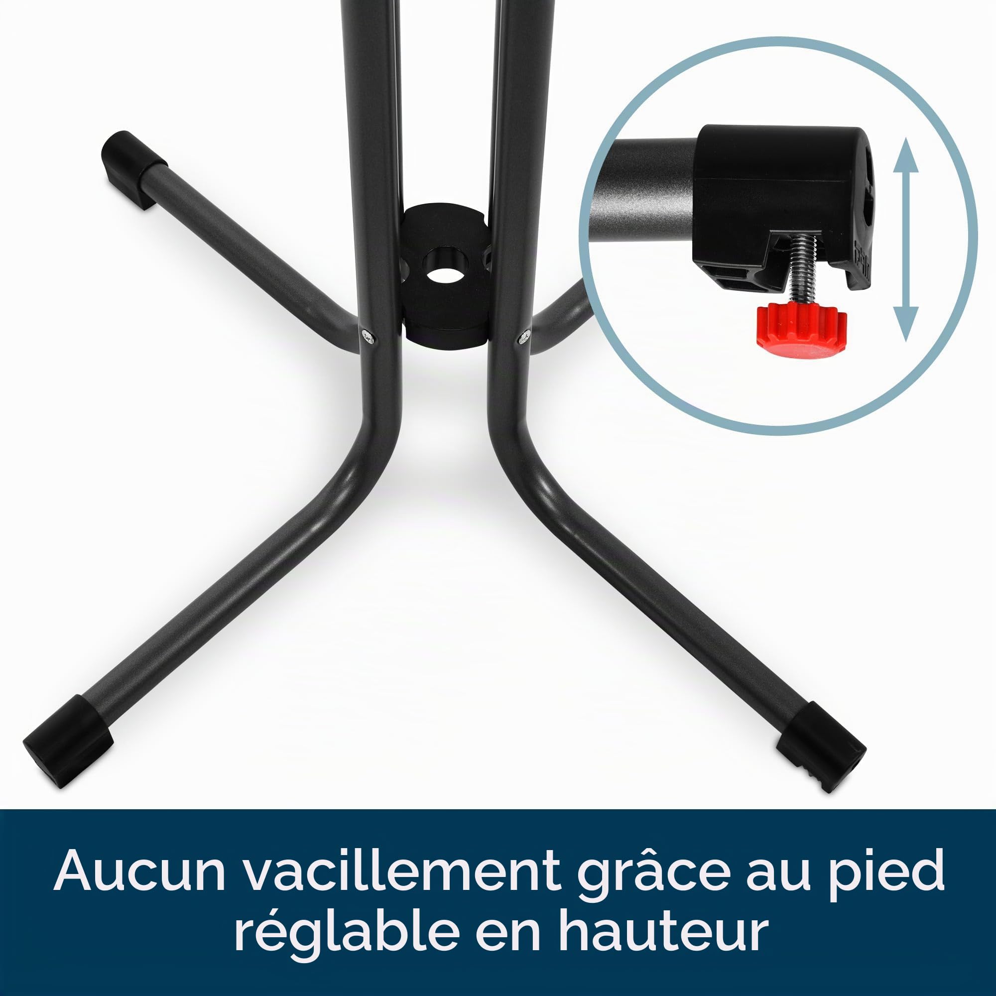 Beautissu Table bistrot Haute Pliante Outdoor Pied réglable en Hauteur