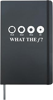 What The F Aperture Funny Photography Pun Camera Hardcover Journal, Black