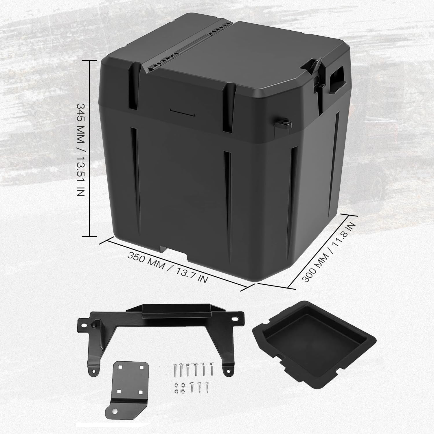 Under Seat Dry Storage Box for Polaris Ranger XP 1000/Crew | 2018-2026, Poly Waterproof, Lockable, Underseat Dual Storage Bin, Compatible with 2018-2025 Ranger XP 1000