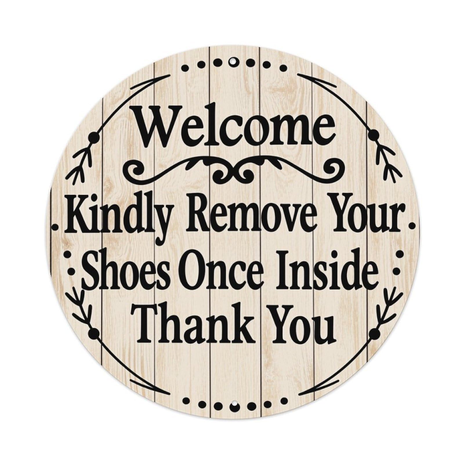 Plaque With Text And Decorative Elements Round Tin Sign Retro Metal Sign for Cafe Bar Pub Home Game Room Gym Club Wall Decoration Vintage Metal Poster 8x8 Inch