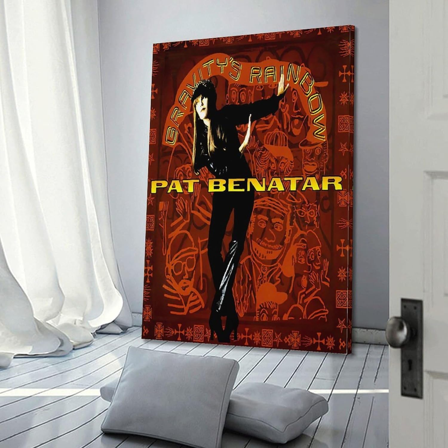 Pat Benatar - Gravity'S Rainbow Posters Rapper Music Signed Limited Posters Album Cover Prints Posters Canvas Wall Art Room Aesthetic Posters Music Classroom Bedroom Wall Decor Art 24x36inch(60x90cm) 4