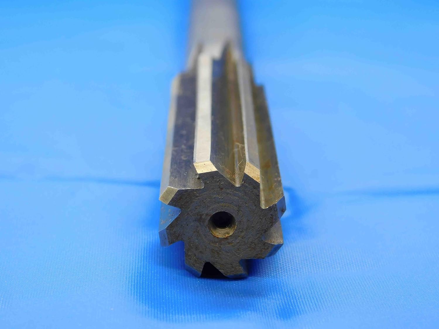 M & J Tooling LLC 43/64 O.D. HSS Chucking Reamer 8 Flute .6718 ONSIZE Straight Shank - JC0124LVR