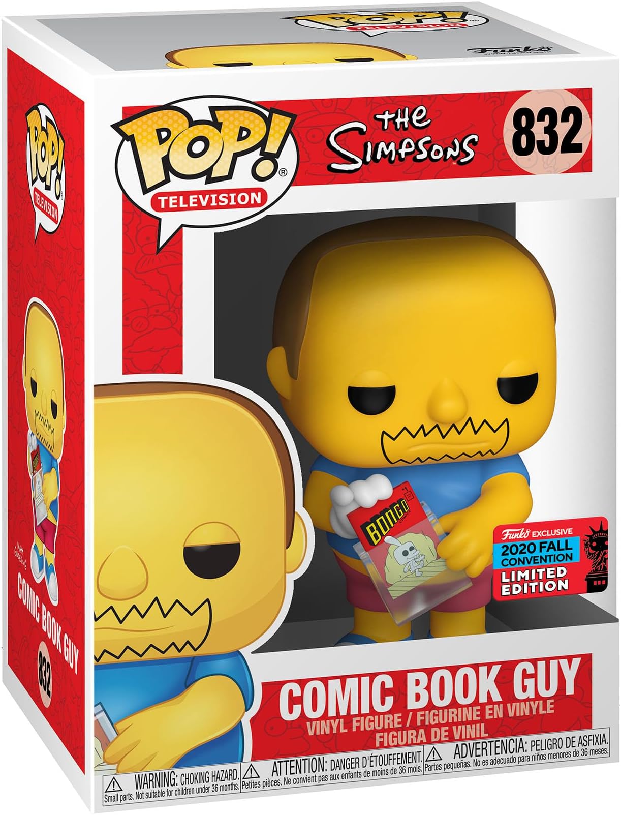 POP! Animation: the Simpsons - Comic Book Guy - Collectable Vinyl Figure - Gift Idea - Official Merchandise - Toys for Kids & Adults - TV Fans - Model Figure for Collectors and Display