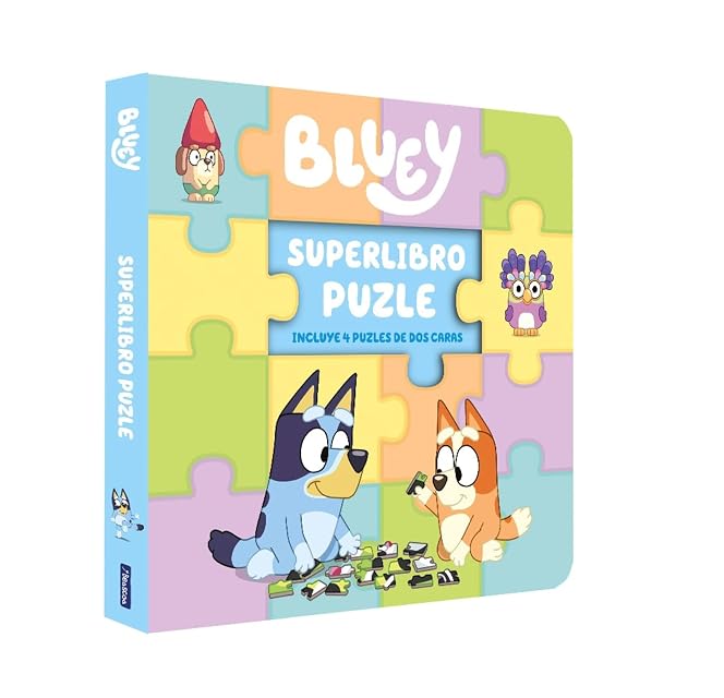 Portada de Bluey. Libro juguete - Superlibro puzzle. 4 puzles de dos caras para leer y jugar