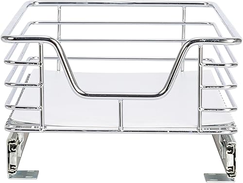 Miniatura 8 de Household Essentials Glidez - Organizador multiusos de acero cromado con forro de plástico para uso debajo del gabinete, diseño de 1 nivel, se