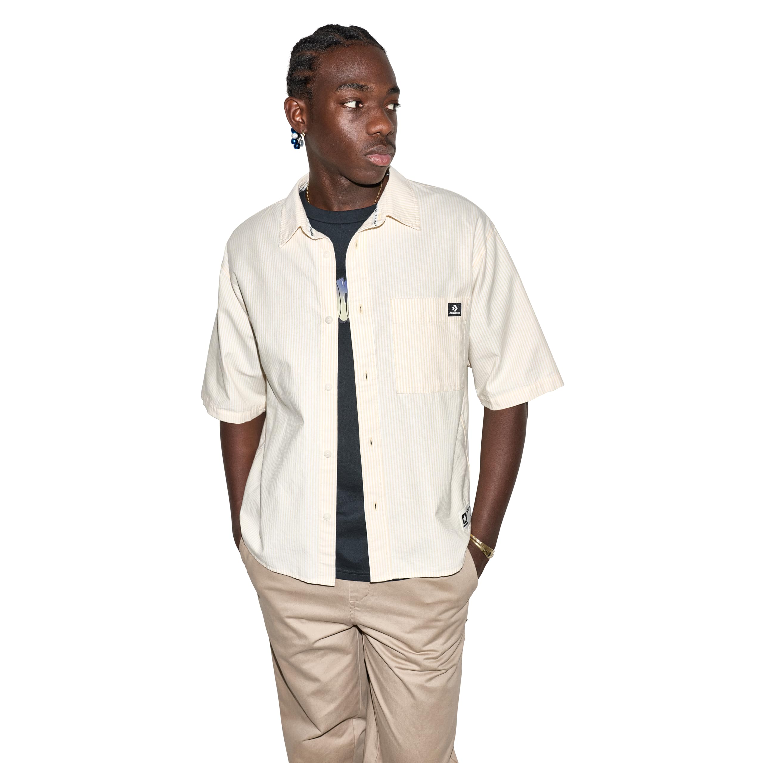 Men's Script Chev Oxford Button Up