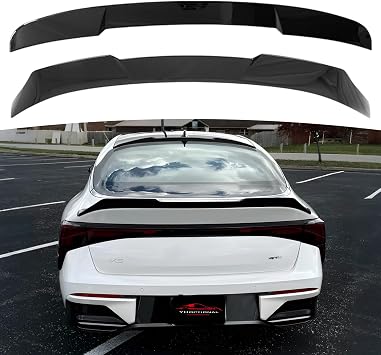 YHoptional Rear Spoiler Roof Spoiler Body Kit for 2025-2026 Kia K5 GT-Line/GT/LXS/EX/LX/Optima, Kia K5 GT Line Accessories Rear Trunk Wing Spoiler Rear Window Top Wing Gloss Black