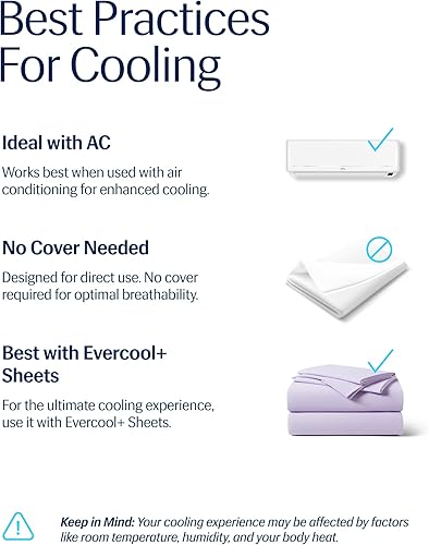 Miniatura 37 de REST® Evercool® - Edredón refrescante, tamaño individual/individual XL, manta para personas que duermen con calor, ropa de cama para todas las Aqua