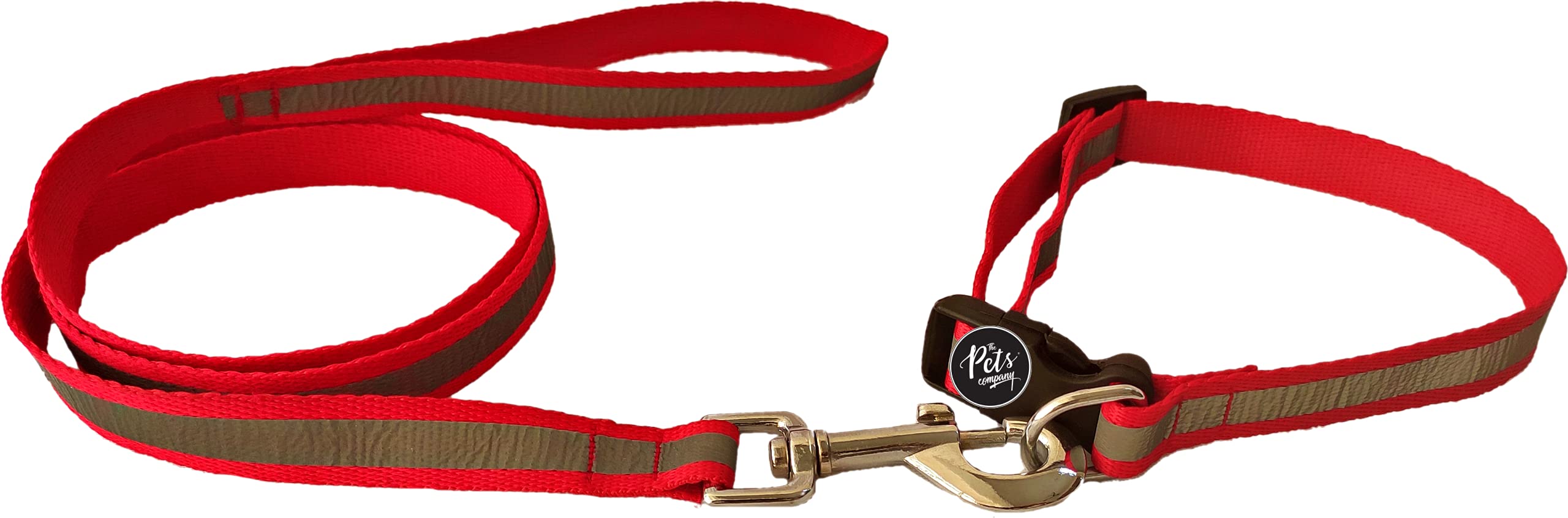 The Pets Company, Reflective Nylon Dog Leash with Collar Set for Medium Dogs, Red (B07CNST5H1) Amazon Price History, Amazon Price Tracker