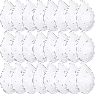 48 Pcs Plastic Ventilated Eye Shields Plastic Eye Coverings with Small Hole Transparent Eye Protections Breathable Eye Care Supplies for Patient