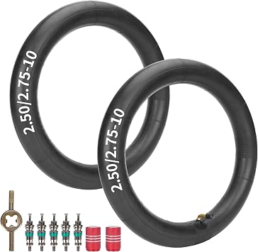 JIAYAN 2.75/2.50-10" Replacement Inner Tube with TR87 Angled Valve Stem for CRF50 XR50 Razor MX650 MX500 Suzuki DRZ70 JR50 PW502 Pack