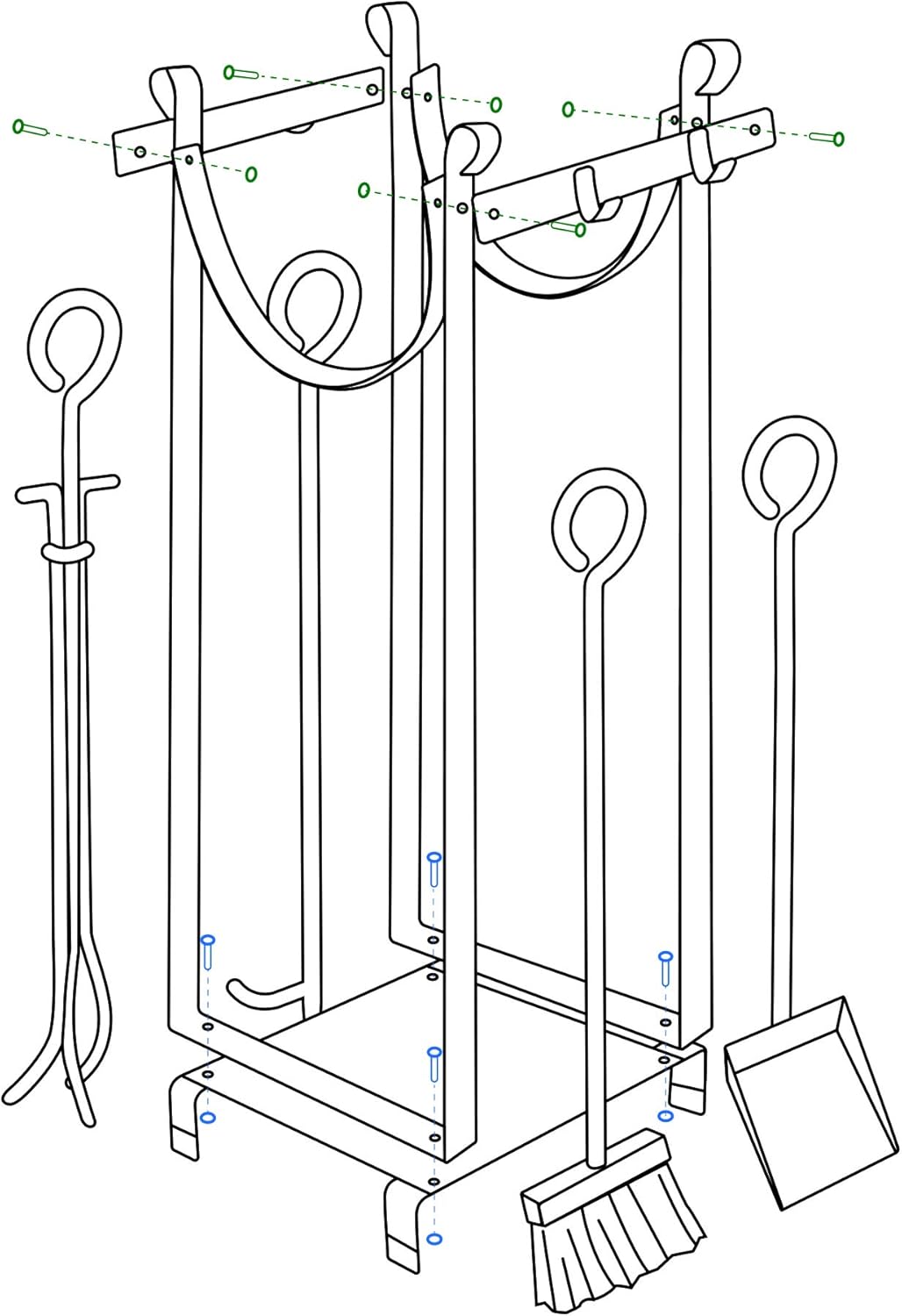 Bеѕt Dеаl 🛒 Amagabeli Fireplace Tools and Log Holder Heavy Duty Fireplace Tools Sets Firewood Rack Indoor Firewood Holder Outdoor Wood Rack with 4 Pcs Tools Wrought Iron Wood Storage Log Rack for Wood Stove Black Gеt Sресіаl Prісе Amagabeli Fireplace Tools and Log Holder Heavy Duty Fireplace Tools Sets Firewood Rack Indoor Firewood Holder Outdoor Wood Rack with 4 Pcs Tools Wrought Iron Wood Storage Log Rack for Wood Stove Black