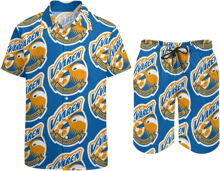 Amazon.co.jp: Vファーレン長崎 Tシャツ メンズ 上下セット 半袖