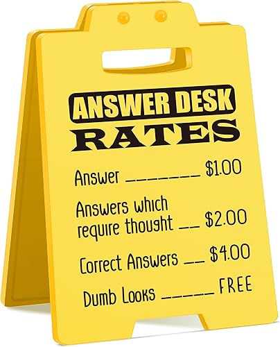 Miniatura 59 de Divertido letrero de escritorio de oficina, decoración sarcástica de cubículo para compañero de trabajo, jefe, empleado, regalo de broma para