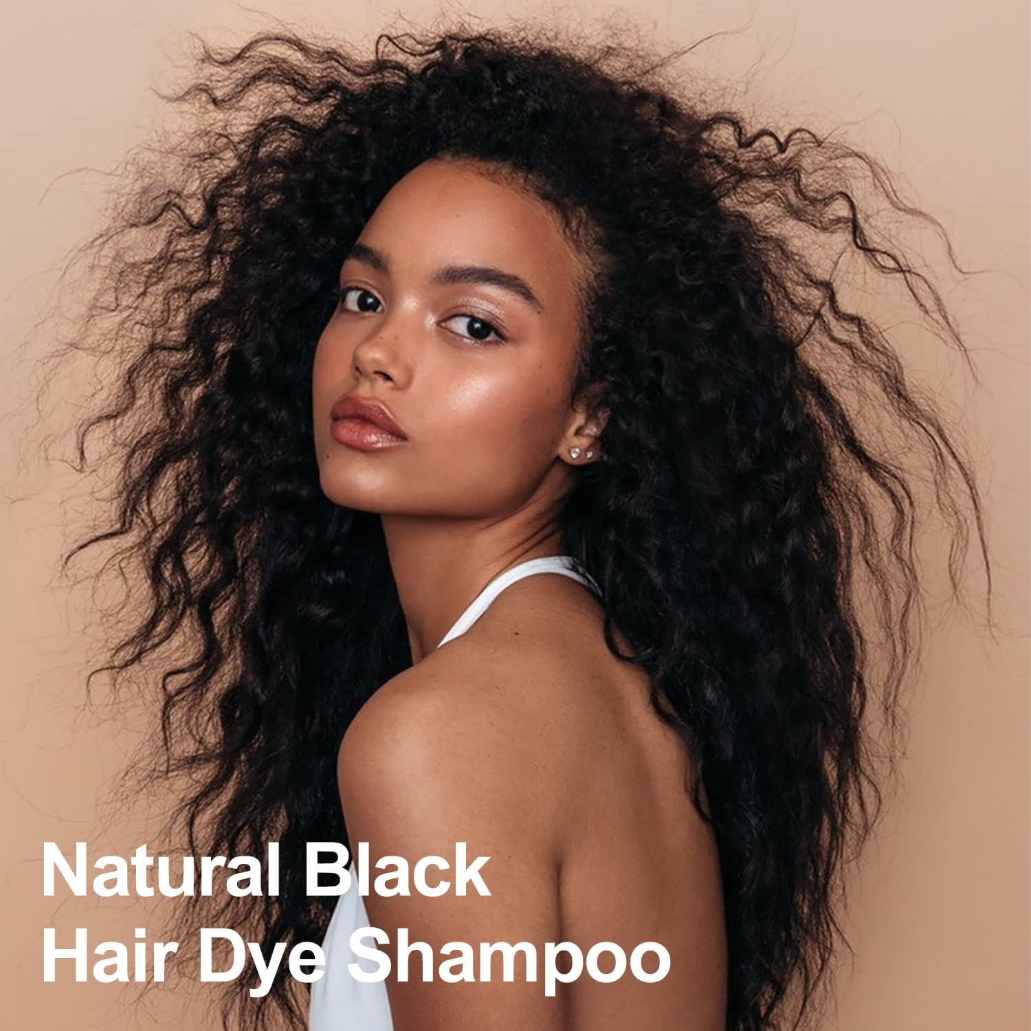 Black Argan Oil Hair Colour 50ml 3 in 1 Color Shampoo Easy to Use Black