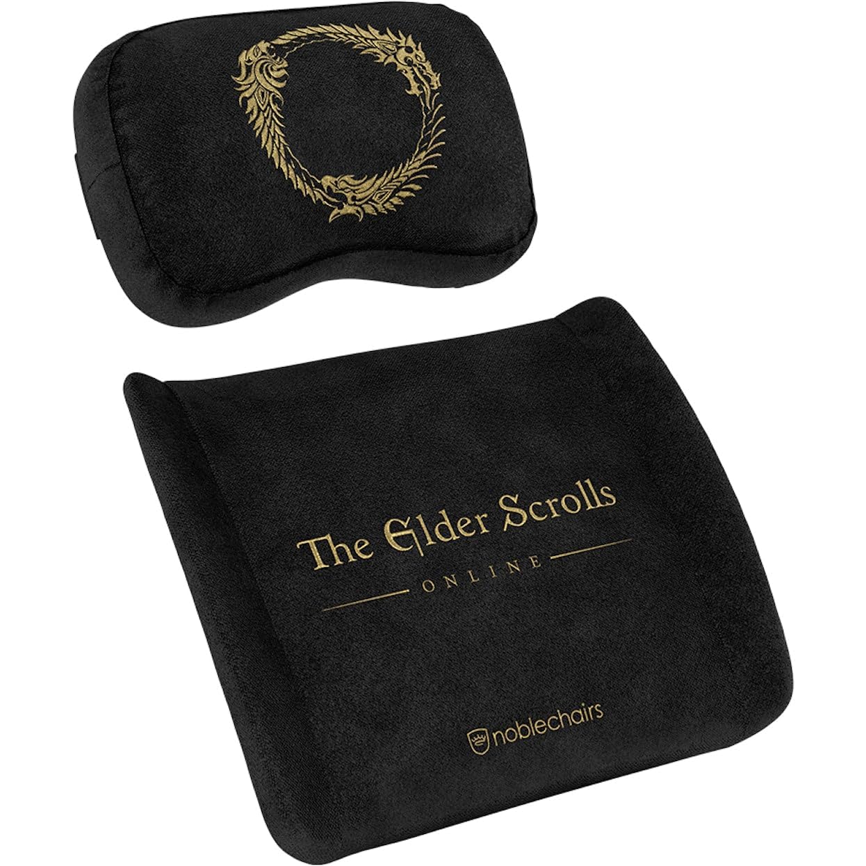 noblechairs Memory Foam Kissen-Set The Elder Scrolls Online Edition, Kissen für Gaming Stuhle, Ergonomisch kissenstuhl, Stuhl Kissen mit Lendenwirbelstütze