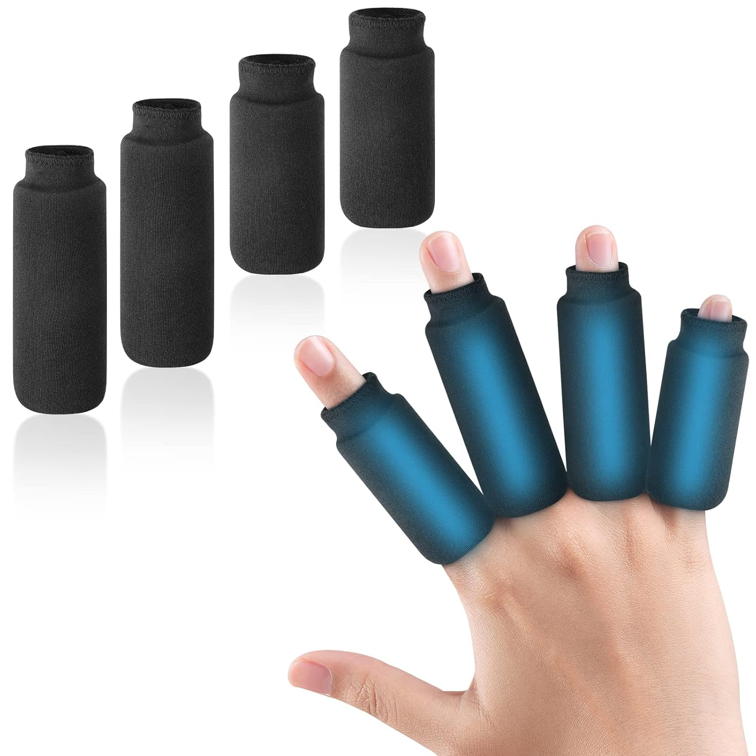 Helthrelife Finger Ice Sleeves 4 Ice Packs for Fingers