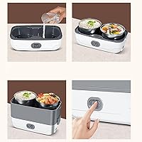 Vista 9 de Electric Lunch Box Inner Container, Stainless Steel Lunch Box Insert Replacement Inner Pot for Most Heated Lunch Boxes
