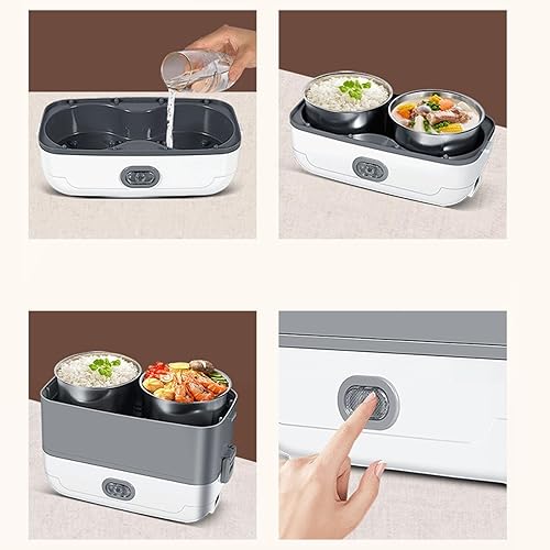 Miniatura 9 de Electric Lunch Box Inner Container, Stainless Steel Lunch Box Insert Replacement Inner Pot for Most Heated Lunch Boxes