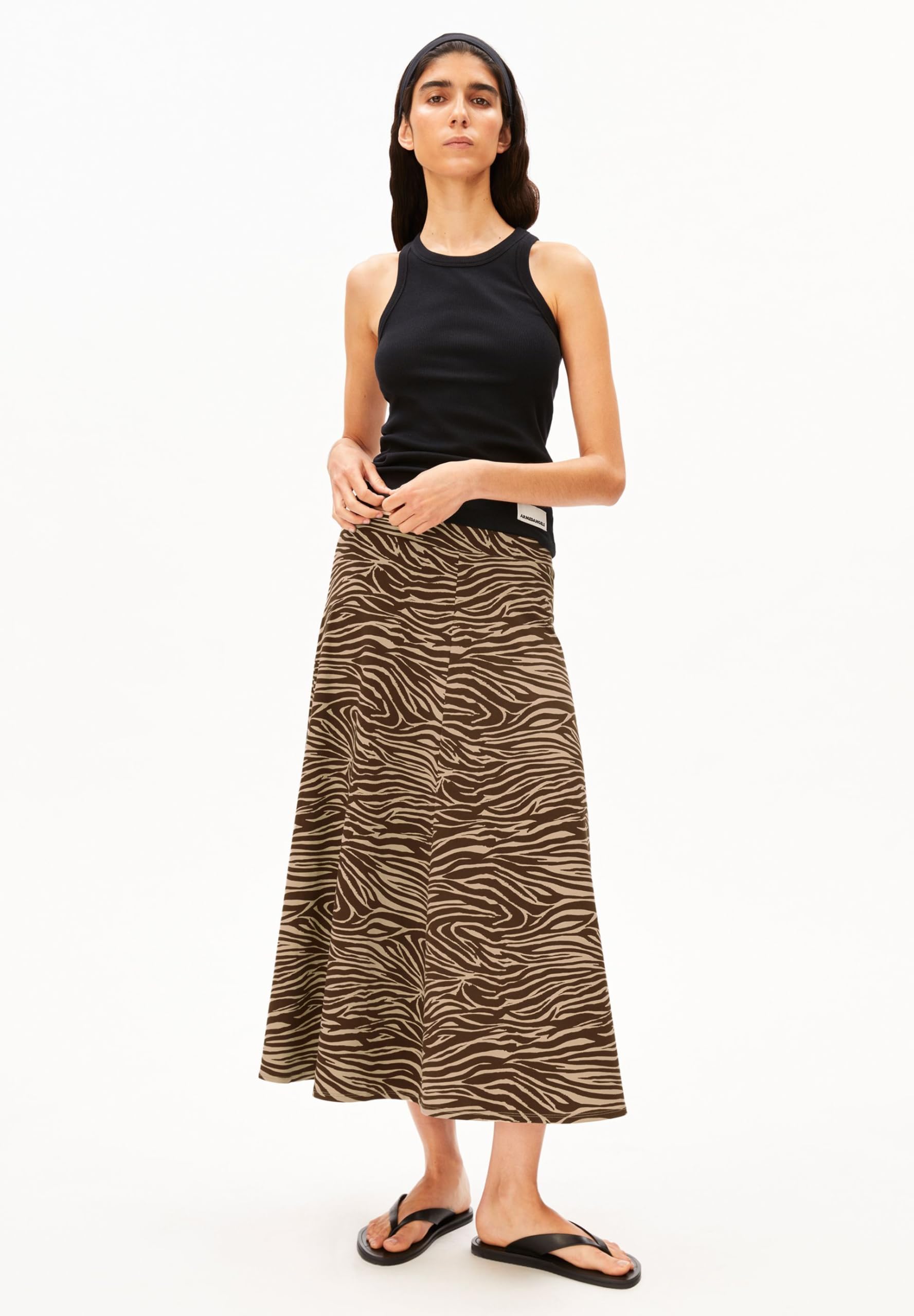 ARMEDANGELS Damen Bio-Baumwoll Mix ILENIAA LARAA Zebra Loose Fit
