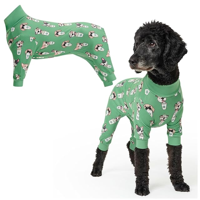 Spark Paws Pijama para perro, traje de recuperación para perro, mameluco