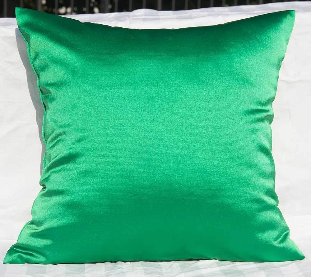 TangDepot Solid Heavy Satin Decorative Throw Pillow Cover