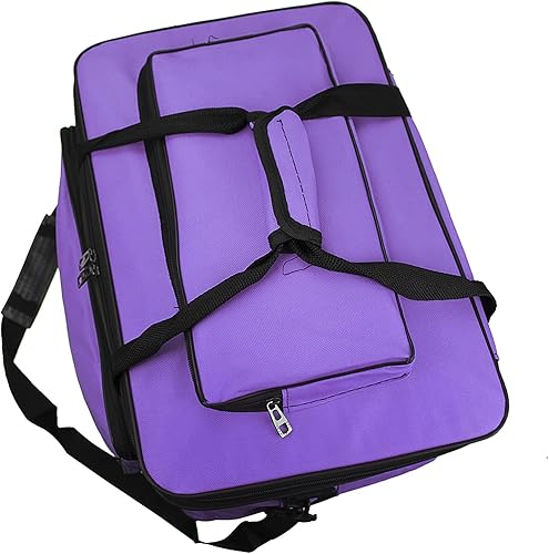 Miniatura 4 de Bolsa de almacenamiento de suministros de arte de gran capacidad con correas, impermeable, suministros de dibujo para manualidades, bolsa de