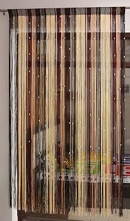 HOMADORN Polyester Solid Pattern Beautiful Threads String Door Curtain, Window Curtain, Coloured String Curtains, Decorati... Price In India
