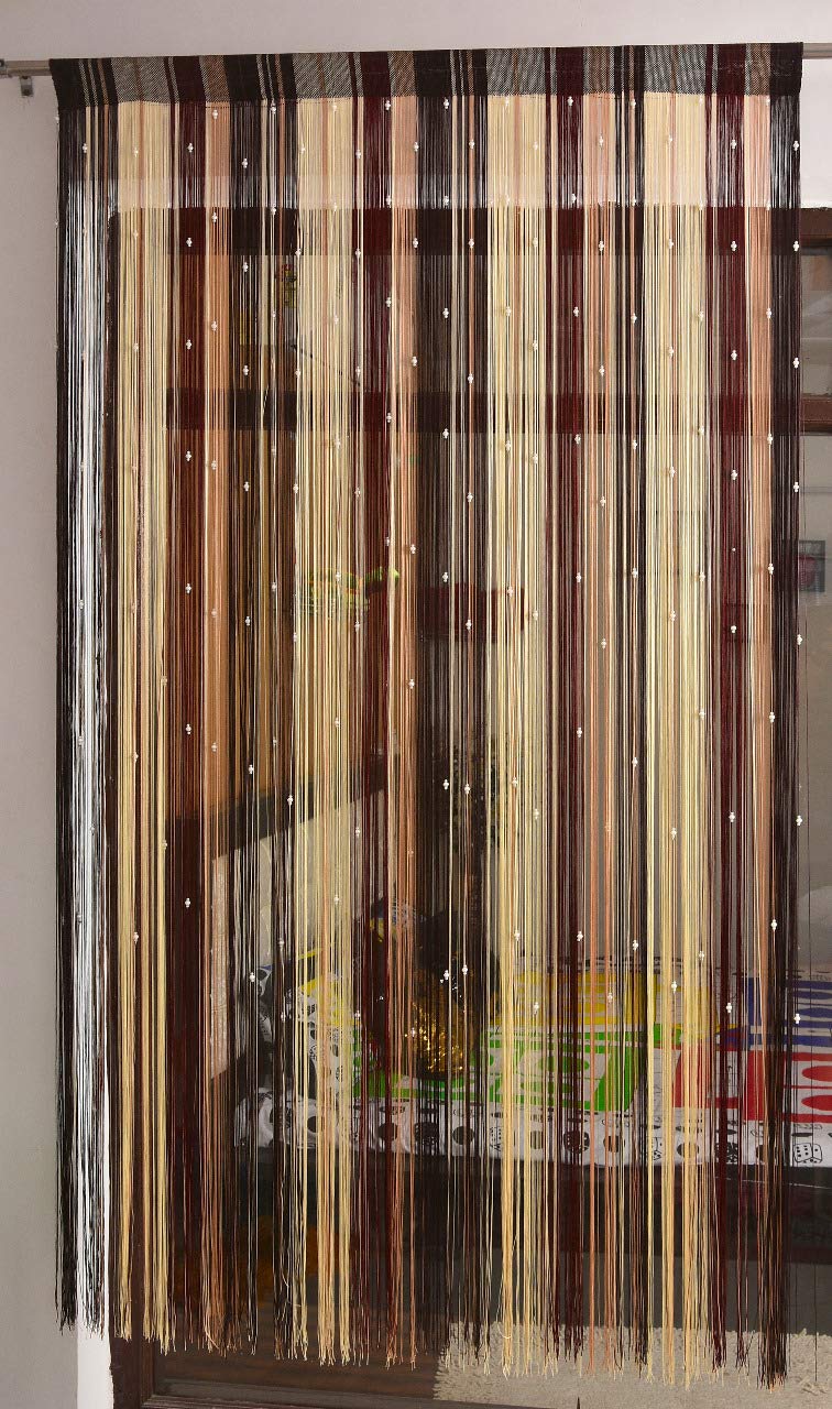HOMADORN Polyester Solid Pattern Beautiful Threads String Door Curtain, Window Curtain, Coloured String Curtains, Decorati... - Review, Price and Buying Guide