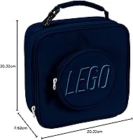 Vista 78 de LEGO Lunch Bag, Durable and Insulated, with Mesh Pouch and Zip Compartment, Perfect for On-the-Go Meals, Blue