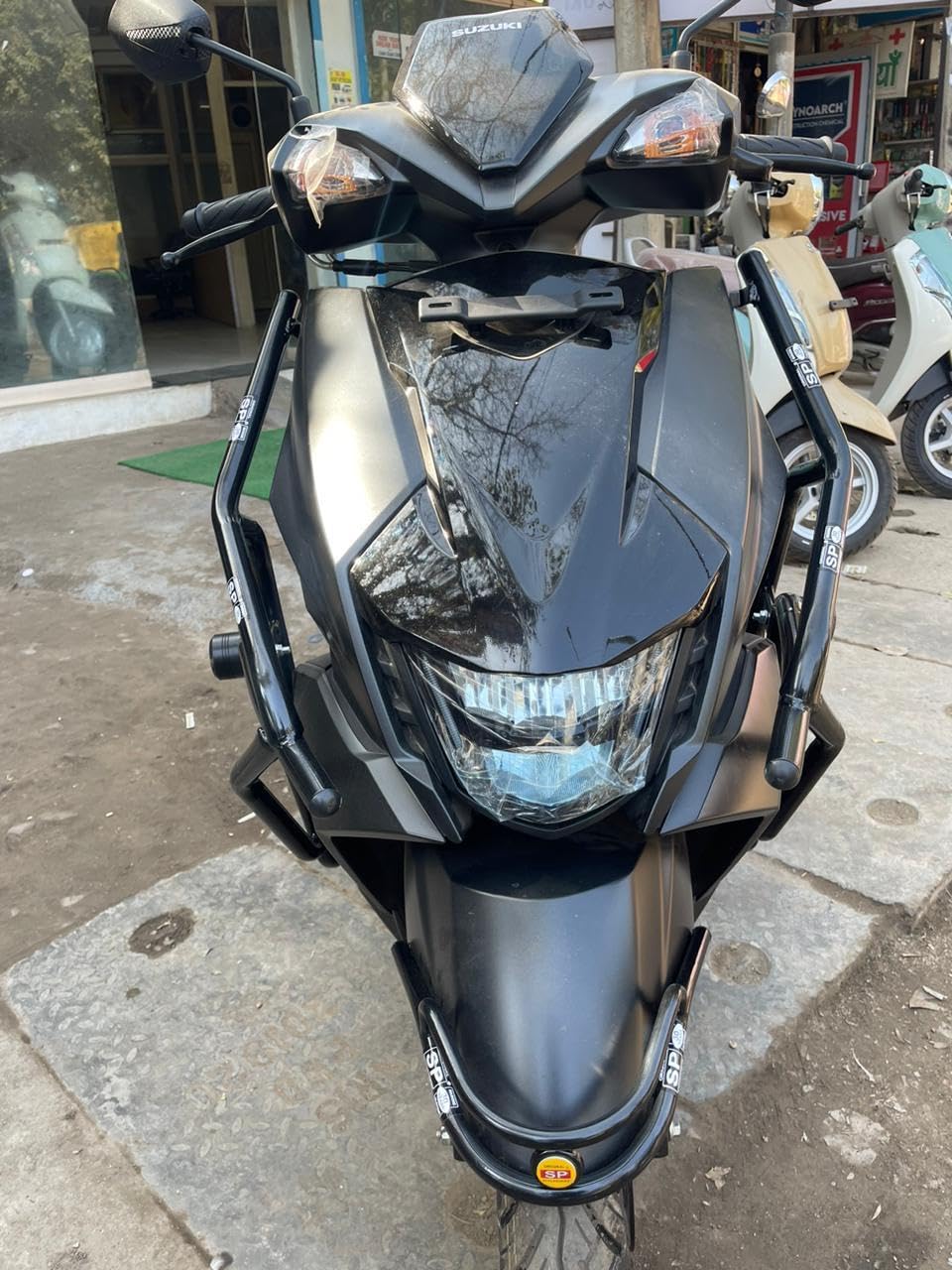 Crash Guard for Suzuki AVENIS BS6 Perfect FITTMENT for This Model Suzuki AVENIS BS6 Heavy Quality Metal with Premium Powdered Coating-image-25