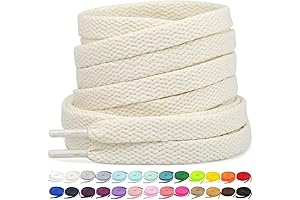 Flat Shoelaces for Sneakers Jordan 4 Cream 30"-72" Length 26 Colors