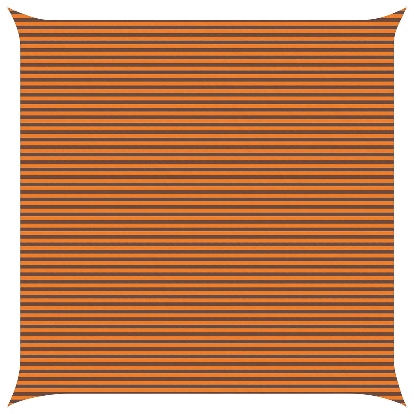 Voile d'ombrage carré 7x7m protection UV toile ombrage imperméable orange