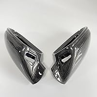 Vista 3 de 1 par de funda para espejo retrovisor de puerta de fibra de carbono real para ala de puerta para Audi A6 C7 S6 2012-2018