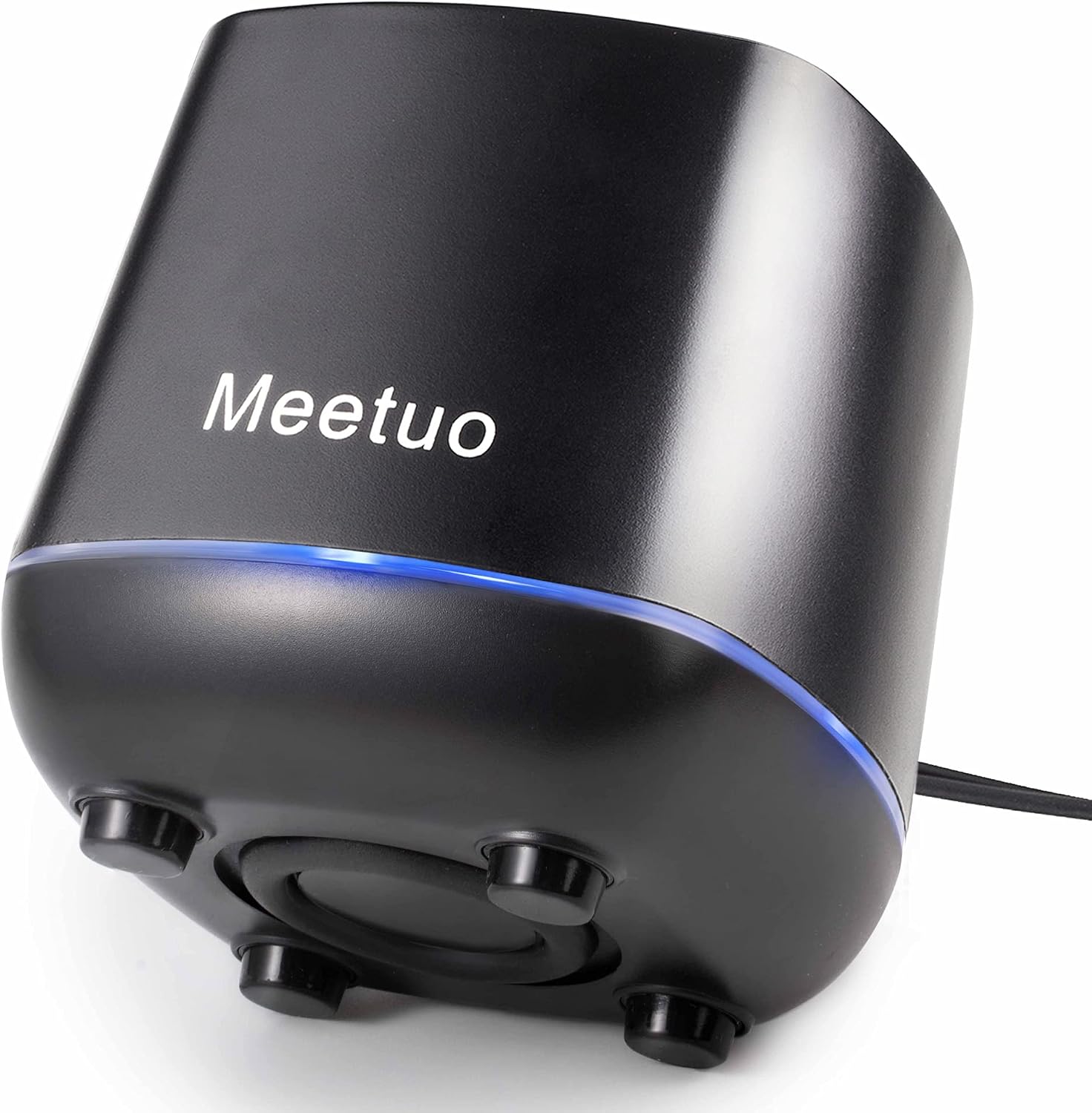 Meetuo Wired Computer Speaker, Small Desktop Speakers with Bluetooth 5.0 & AUX Mode, USB Powered Stereo Sound Ideal for Laptop, PC, Desktop, Office X3