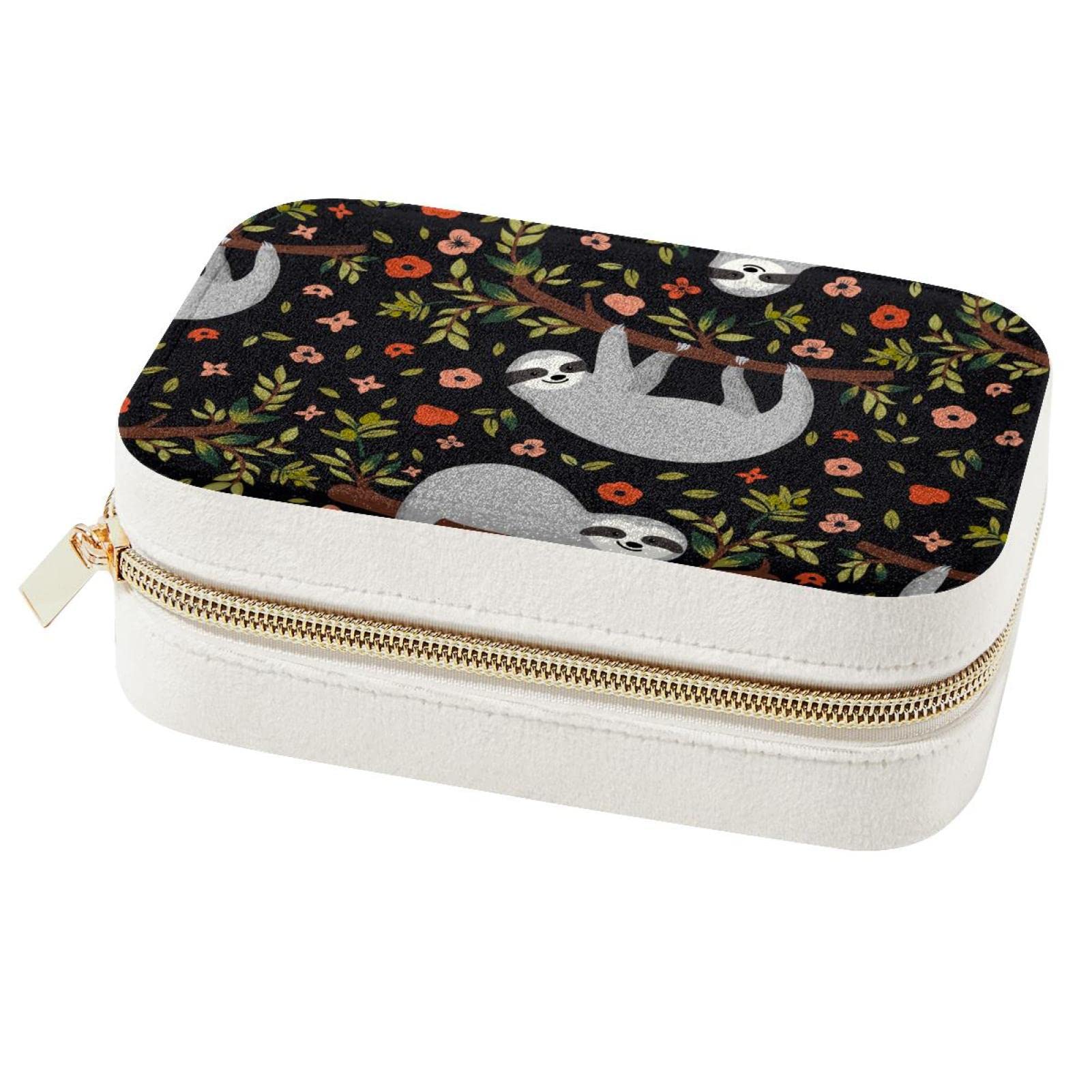 Boîte à bijoux paresseux : organiseur portable voyage pour bagues et colliers