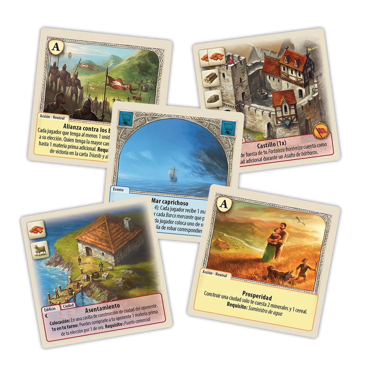 Catan El Duelo: Eras Oscuras Y Doradas – Expansión De Cartas Para 2 Jugadores